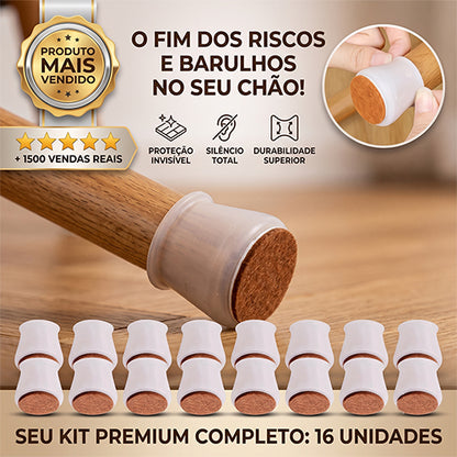 Kit com 16 Peças de Protetor de Pés de Cadeira e Mesa em Silicone  |  OFERTA LIMITADA 🔥