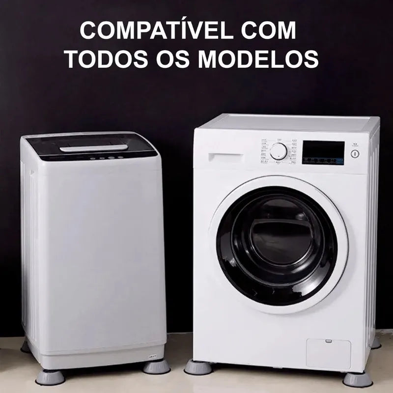 Kit com 4 Pés Anti Vibração para Máquina Lavar / Secadora  🔥 QUEIMA DE ESTOQUE