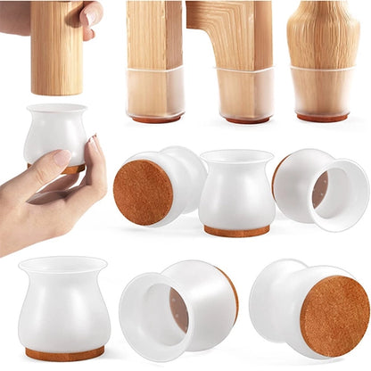 Kit com 16 Peças de Protetor de Pés de Cadeira em Silicone  | OFERTA LIMITADA🔥