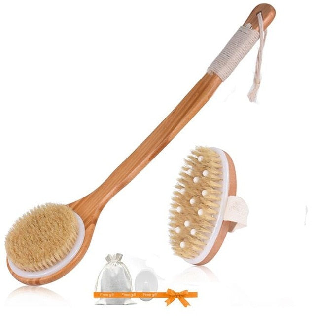 Conjunto De Escova Corporal Para Banho Esfoliante e Massageador