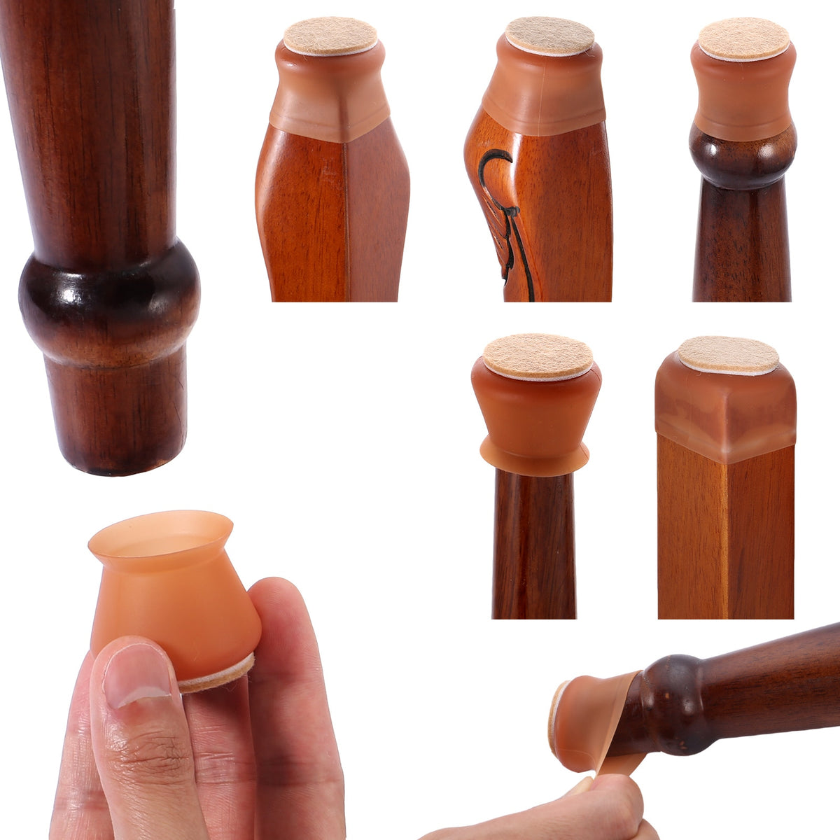 16 Pças - Protetor de Pé de Cadeira - QUEIMA DE ESTOQUE🔥 - ÚLTIMAS UNIDADES NA PROMOÇÃO