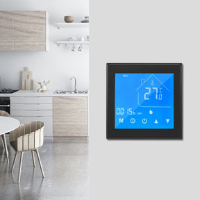 Wifi inteligente termostato controlador de temperatura lcd programável para aquecedor de água controle app compatível com alexa google ga tipo