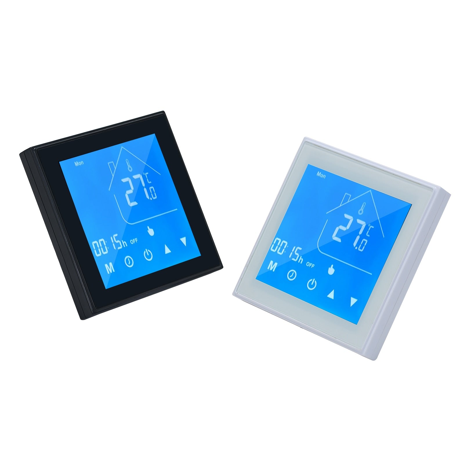 Wifi inteligente termostato controlador de temperatura lcd programável para aquecedor de água controle app compatível com alexa google ga tipo