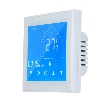 Wifi inteligente termostato controlador de temperatura lcd programável para aquecedor de água controle app compatível com alexa google ga tipo