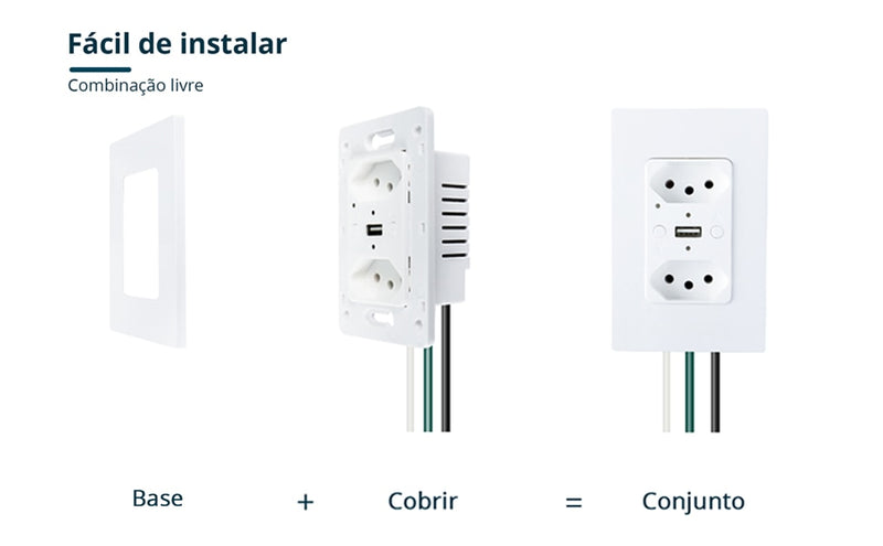 Zemismart tuya wifi brasil tomada usb inteligente 2.1a elétrica brasil padrão plugue 13a temporizador alexa google casa controle de voz